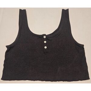 Americain Eagle cropped tank top, Black